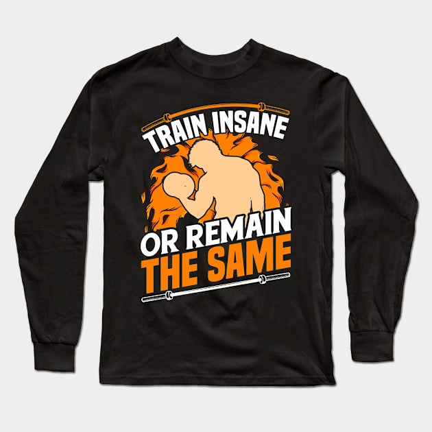 Train insane Long Sleeve T-Shirt by Steven Hignell